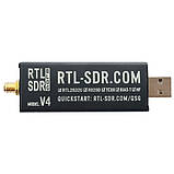 Плата приймач SDR, SDR, 500кГц-1.76ГГц, АЦП 8бит, RTL2832U R828D, RTL-SDR V4, фото 3