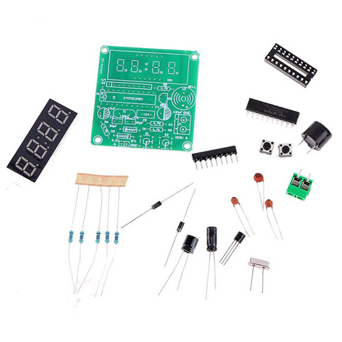 Конструктор електронний годинник, AT89C2051, 4 розряди, DIY ЗБЕРИ САМ, фото 1