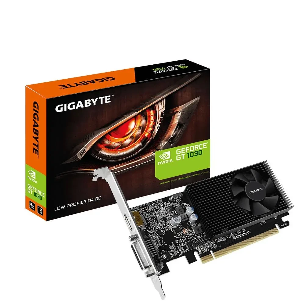 Відеокарта Gigabyte GeForce GT 1030 Low Profile D4 2GB , Гарантія, фото 1