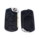 Викидний ключ, корпус під чіп, 3кн, Land Rover, HU101, фото 2