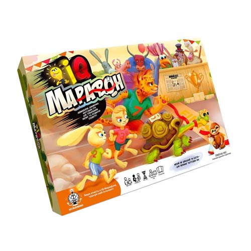 Настільна гра IQ Марафон, УКР, 112 карт, Danko Toys, G-IQM-01-01U, фото 1
