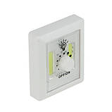 LED світильник настінний з регулятором на батарейках, магніт і липучка, фото 2