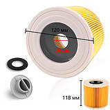 Фільтр HEPA що миється змінний для пилососів Karcher WD2 WD3, фото 3