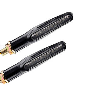 Покажчики повороту LED для мотоцикла, поворотники динамічні, пара, жовті