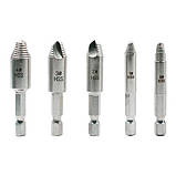 Набір екстракторів 5шт для видалення зламаних гвинтів, сталь HSS 4241, фото 2