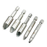 Набір екстракторів 5шт для видалення зламаних гвинтів, сталь HSS 4241, фото 3