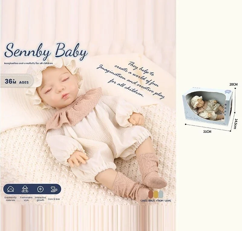 Пупс Sennby Baby (висота: 31 см, знімний одяг, рухомі кінцівки, коробці) SNB 222 E