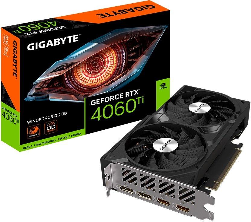 Відеокарта Gigabyte GeForce RTX 4060 Ti Windforce OC 8GB , Гарантія, фото 1