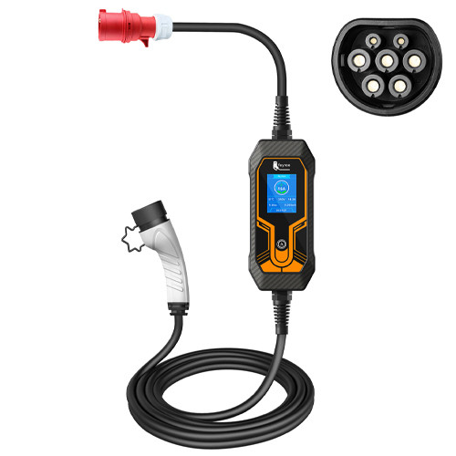 Зарядний пристрій для електромобіля Type2 3фази 16A 11кВт, Feyree, фото 1