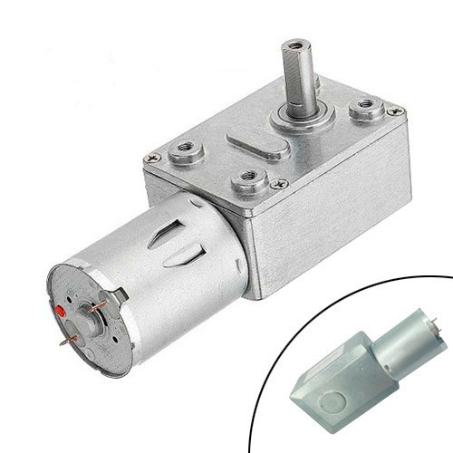 Мотор редуктор черв'ячний JGY-370 100 об/хв 12В, фото 1