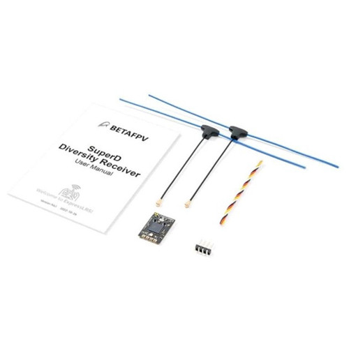 Приймач сигналу BetaFPV SuperD RX ELRS FPV дрону 915МГц з 2 антенами