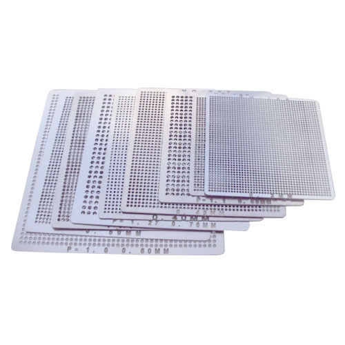 Набір BGA трафаретів 10шт універсальних, прямого нагріву, фото 1