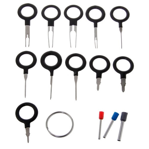 Набір знімачів 11шт для вилучення пінів контактів із роз'ємів авто, фото 1