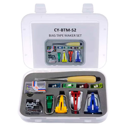 Набір для печворку, виготовлення косої стрічки бейки, CY-BTM-S2, 11шт в кейсі, фото 1