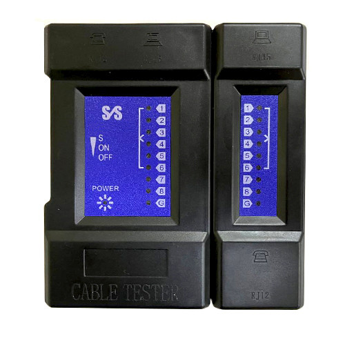 Тестер мережі, телефонного кабелю, RJ45 RJ11 RJ12, NSS-4681VR, фото 1