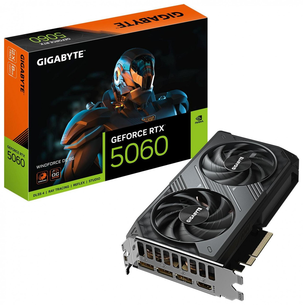 Відеокарта Gigabyte GeForce RTX 5060 Windforce OC 8GB , Гарантія, фото 1