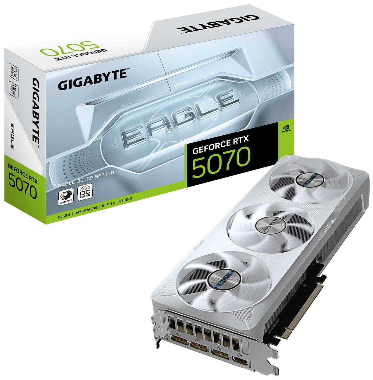 Відеокарта Gigabyte GeForce RTX 5070 Eagle OC ICE 12GB , Гарантія, фото 1