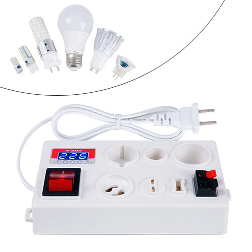 Тестер перевірки ламп E27 E14 B22 G10 G4-G9 з РК, H-002, фото 1