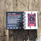 Розумний зарядний пристрій авто акумуляторів 12В-12А 24В-6А РК FOXSUR FBC122412D, фото 5