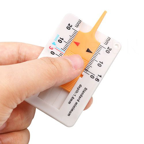 Вимірювач глибини протектора шин 0-20мм, брелок, фото 1