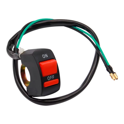 Перемикач кнопка для світла фар на кермо мотоцикла 22мм, фото 1