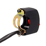 Перемикач кнопка для світла фар на кермо мотоцикла 22мм, фото 3