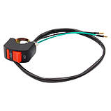 Перемикач кнопка для світла фар на кермо мотоцикла 22мм, фото 4