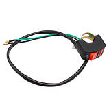 Перемикач кнопка для світла фар на кермо мотоцикла 22мм, фото 5