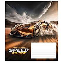 Зошит 24 арк. клітинка "Школярик STAR" / Speed power, фото 2