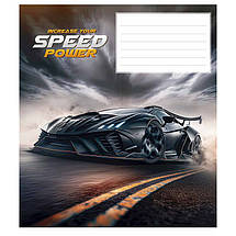 Зошит 24 арк. клітинка "Школярик STAR" / Speed power, фото 4