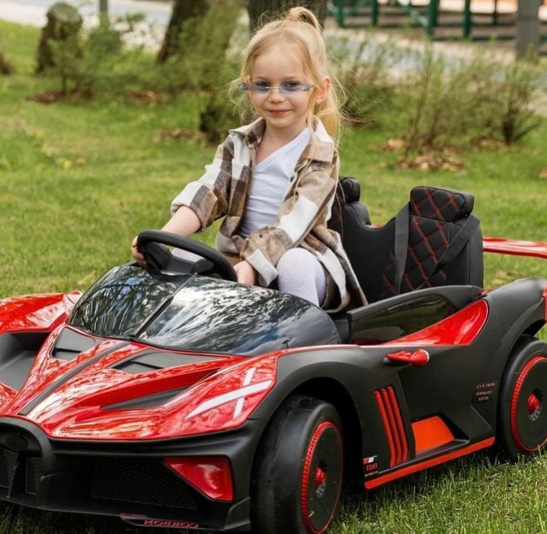 Дитячий електромобіль двомісний на акумуляторі Bambi M 5053 з пультом р/у для дітей 3-8 років Червоний