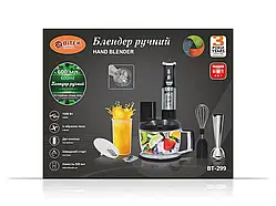 Блендер ручний 6 в 1 1500Вт BiTEK BT-299 занурювальний з нержавіючої сталі