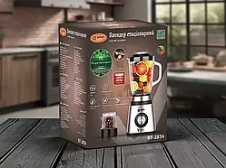 Стаціонарний блендер 2 в 1 2800Вт 1,5л BiTEK BT-2834 скло нержавіюча сталь