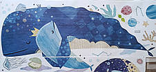 Вінілова наклейка Синій кит із дітьми (лист 60 х 90 см) Б437-7, фото 3