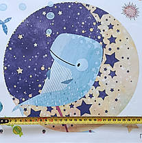 Вінілова наклейка Синій кит із дітьми (лист 60 х 90 см) Б437-7, фото 4