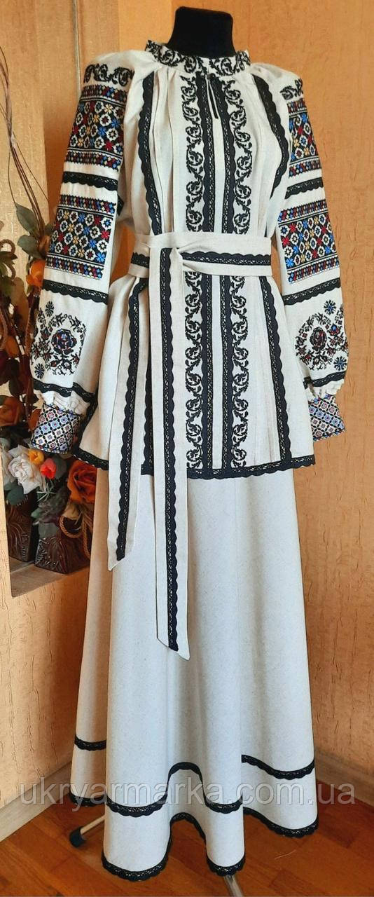 Лляний костюм : вишита сорочка і спідниця "Особлива подія"