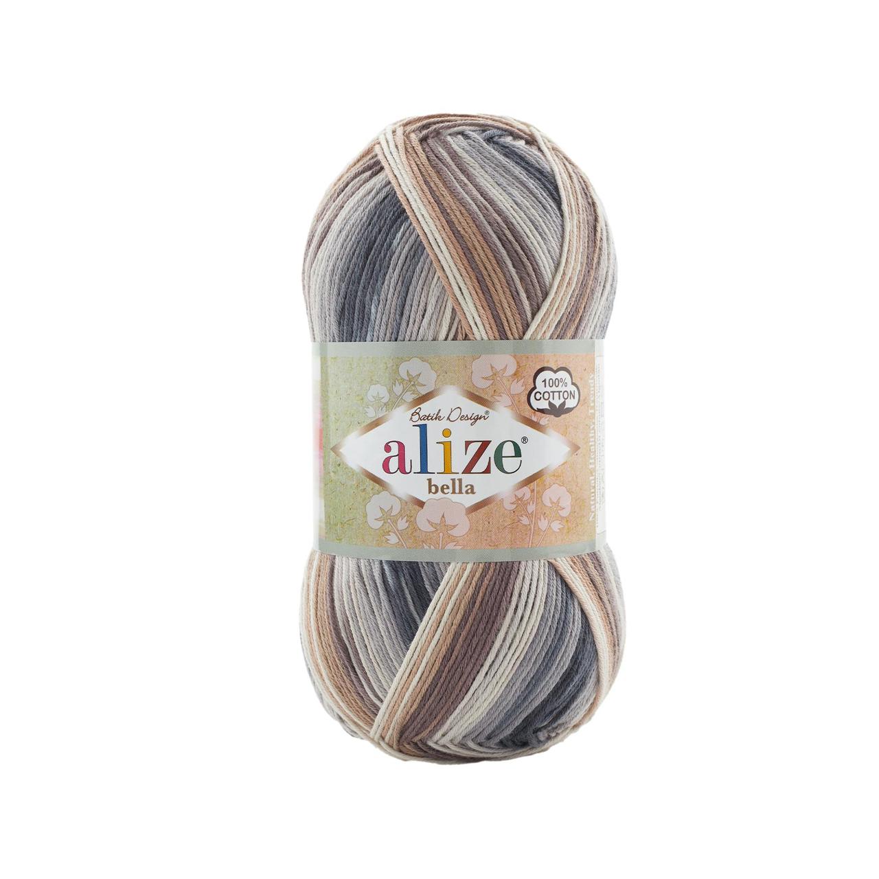 Нитки пряжа для в'язання бавовняна BELLA BATIK Белла Батик від ALIZE Алізе № 4149