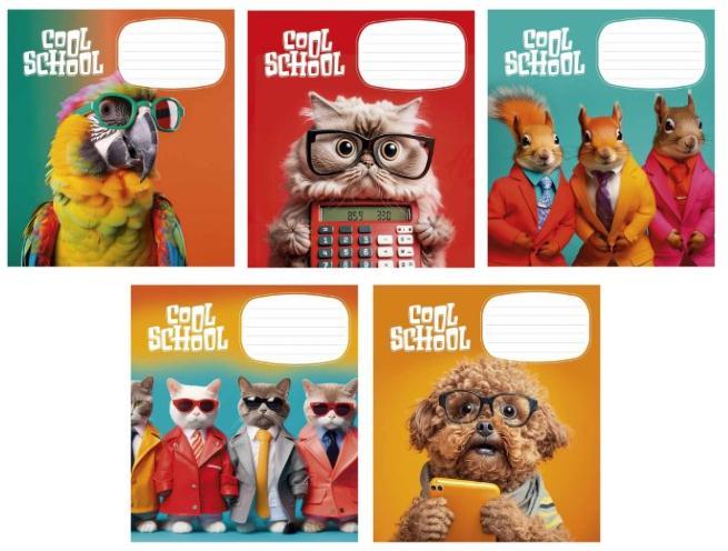 Зошит 24 арк. клітинка "STAR" / Cool School