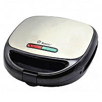 Сендвічниця DOMOTEC 6 в 1 1000 Вт чорна для бутербродів вафель пончиків