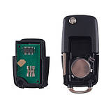 Ключ запалювання, чіп ID48 1K0959753G, 3 кнопки, для Volkswagen, Skoda, фото 2