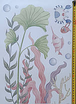 Наклейки у ванну Рибки Червоного моря Русалка (лист 60 х 90 см) Б57-12, фото 4