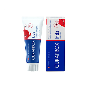 Зубна паста дитяча (від 2-ох років) з полуничним смаком, з фтором (60 мл) CURAPROX