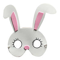 Дитяча маска Заєць one size біло-рожевий