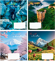 Тетрадь ученическая общая 96 л., клетка, Полиграфист "Безмежний світ" 151