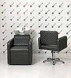 Комплект меблів для перукарень та салонів краси: мийка Polo Premium та крісло перукаря на п'ятилуччі, фото 4