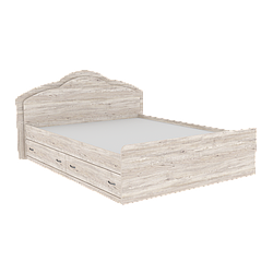 Ліжко двоспальне з ДСП, сучасне ліжко з шухлядами Diana 1 Континент