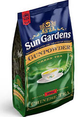 Чай зелений китайський Sun Gardens Gunpowder 250 г з ложкою, м’яка упаковка