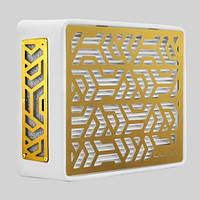 Витяжка для манікюру настільна Ulka Pemium з фільтром, колір білий (сітка золота)