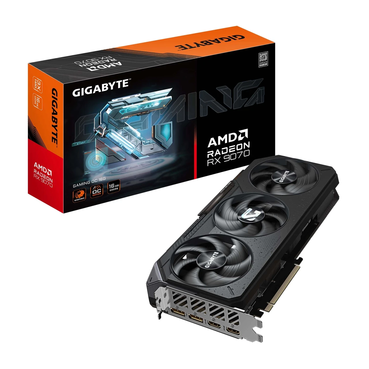Відеокарта Gigabyte Radeon RX 9070 Gaming OC 16GB , Гарантія, фото 1
