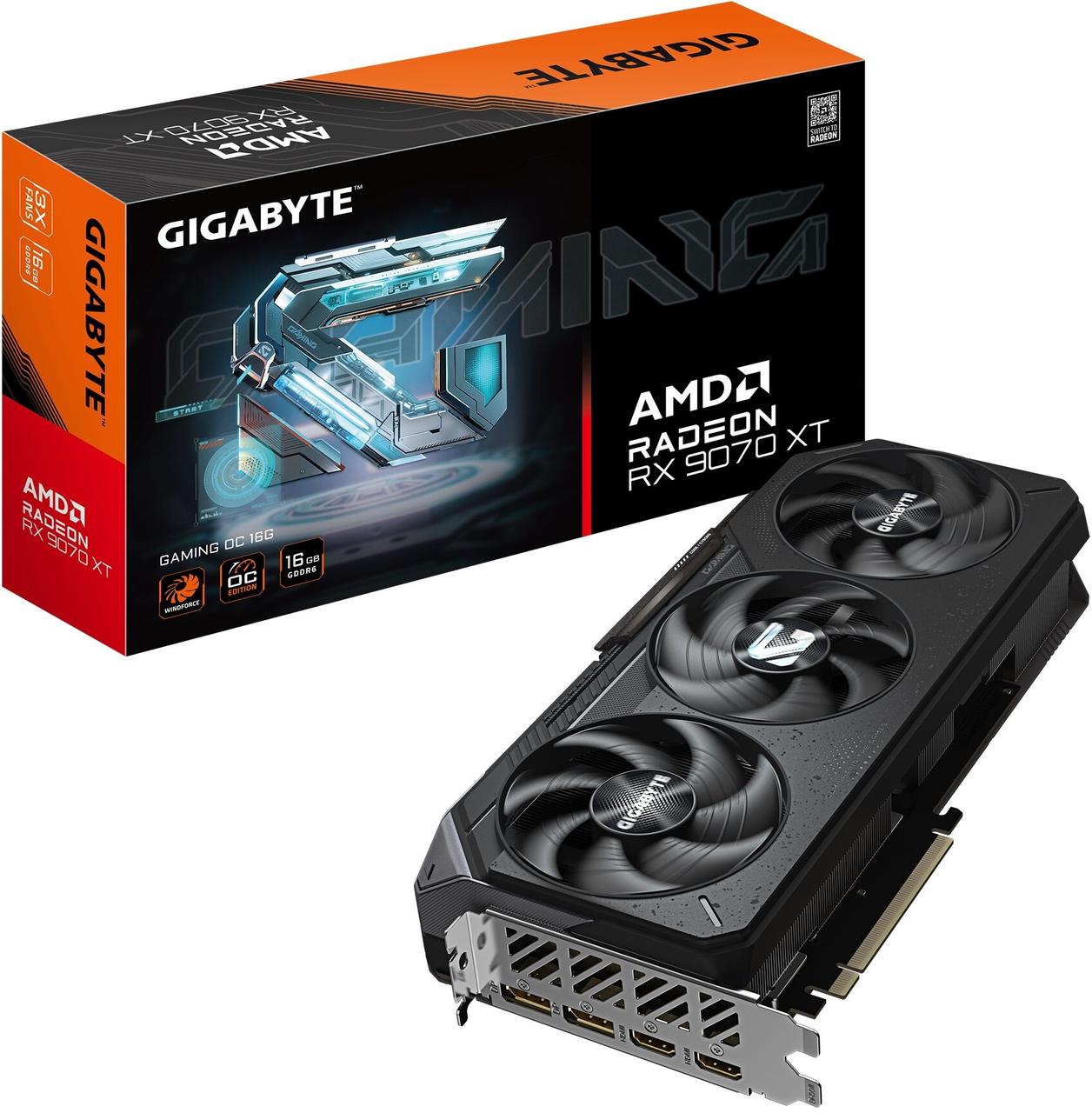 Відеокарта Gigabyte Radeon RX 9070 XT Gaming OC 16GB , Гарантія, фото 1